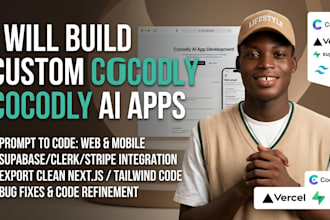 build, fix, or customize full stack apps using cocodly ai