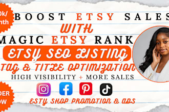 etsy SEO etsy rank shop listing etsy listing optimization and keyword research