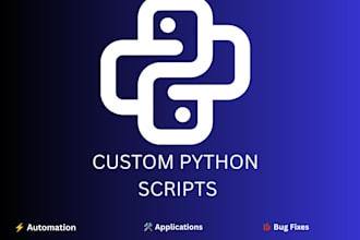 develop python scripts and automation tools