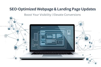 draft SEO optimized webpages copy and landing page updates