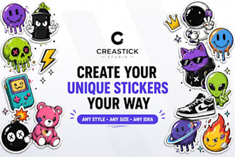 design custom premium stickers and die cut vinyl stickers