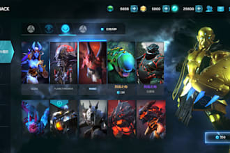 design stunning UI UX design, hud, menus, and animation for unreal engine game