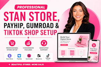 stan store, payhip, stan store marketing gumroad, beacons ai, and tiktok shop