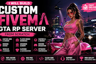 build a fully customized fivem gta rp server from scratch