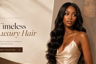 do hair extension shopify store, wig website, beauty store, hair extension store