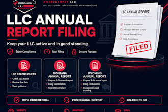 file wyoming and montana llc annual report