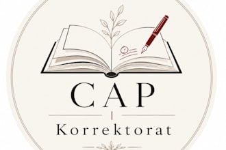 proofread and correct your german manuscript, novel or book