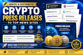 write and distribute crypto press releases to top news sites