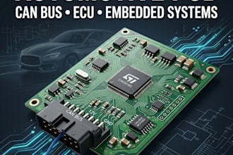 design automotive pcb, can bus, ecu and embedded systems