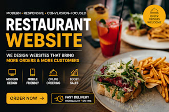 build a restaurant online ordering website and migration