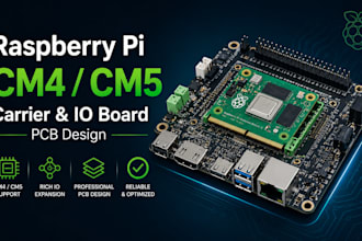 design pcb schematic raspberry pi compute module cm4 cm5 carrier board io board