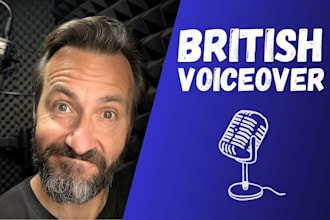 record a british male voiceover