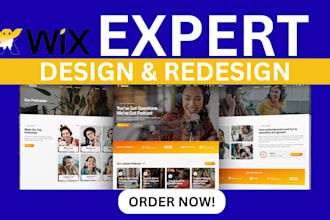 build wix website design redesign wix website and update wix website for you