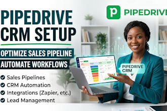 setup and optimize pipedrive crm for sales pipeline and automation