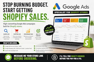 do shopify google ads, ads manager, shopping ads campaign, shopify marketing