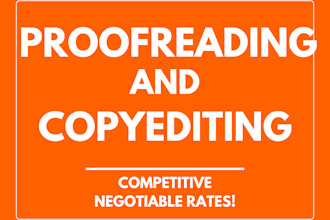 edit and proofread content for blogs, emails, and more