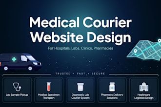 medical courier and healthcare logistics website