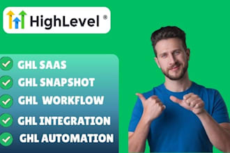setup gohighlevel saas snapshot workflow integration and automation