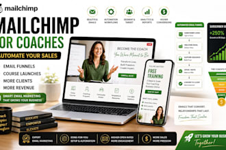create mailchimp email marketing for coaches course creators and experts email