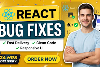 fix react js bugs, errors, and frontend issues fast