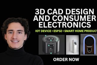 do iot device cad design, esp32, smart home product and consumer electronics