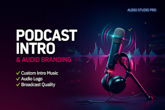 create a professional podcast intro and audio branding for your show