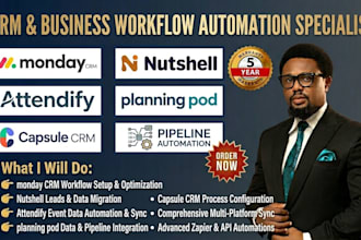 setup monday crm nutshell attendify planning pod capsule crm pipeline automation