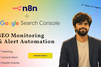 automate SEO health monitoring and google search console indexing using n8n