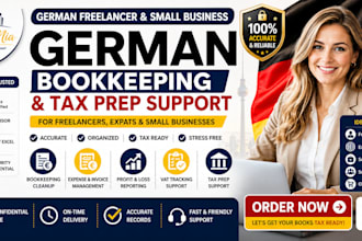 do german freelancer and small business bookkeeping tax preparation support