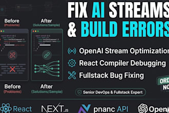 fix react compiler error openai streaming freeze ai generation bug for fullstack