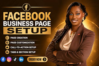 do facebook page create and setup and business page