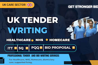 write UK tender, healthcare tender, nhs tender and homecare bid proposals