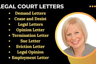 write a demand letter with legal notice and court ready response