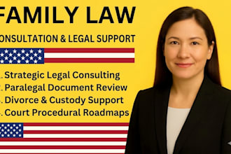provide family law consultation as a legal consultant and paralegal