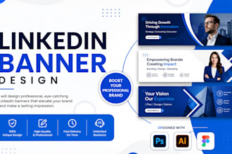 design professional linkedin banner and cover photo