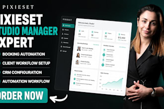 fix and setup your pixieset studio manager booking calendar workflow automation