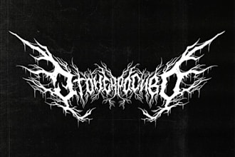 design a heavy and rhythmic groove metal logo
