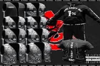 fivem clothing, eup mc kutties vests chains for fivem roleplay servers