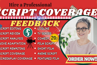 provide industry level script coverage, note, analysis, feedback for screenplay