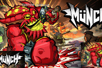 create steam capsule art and game art illustrations