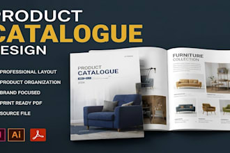 design a modern product catalog and catalogue for your business