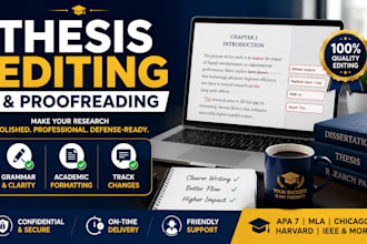 edit and proofread your thesis dissertation in apa 7 edition