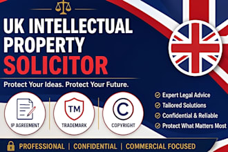 be intellectual property, UK solicitor trademark copyright IP agreement
