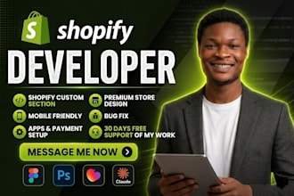 fix shopify bugs, custom coding, theme customization, shopify liquid development
