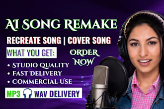recreate or remake ai song, beat remake, cover song, instrumental beat