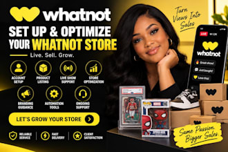 whatnot product listing whatnot setup whatnot liveshow setup whatnot moderator