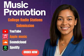 submit and spin your song on 5000 active college  radio stations