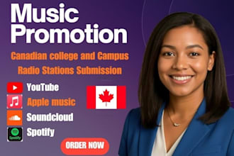 rotate your music to 600 canada US college radio stations music blog and djs