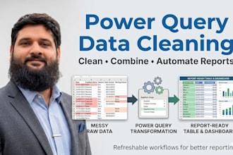 clean data with power query and automate reports