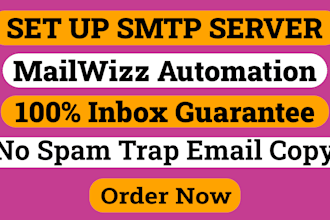 set up SMTP email server with mailwizz for email sending